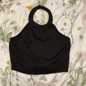 black halter top